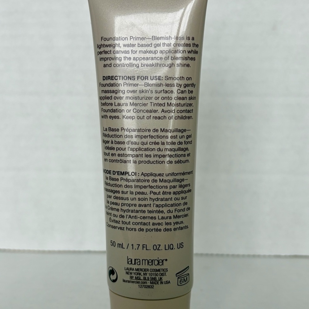 NIB Laura Mercier Foundation Primer Blemish-less 1.7 oz Lightweight Gel Makeup - Picture 3 of 9